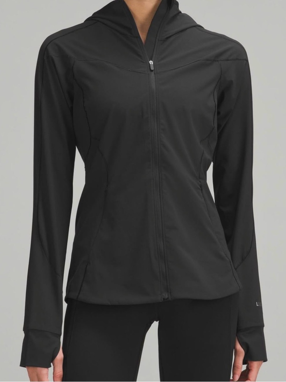 Black Lululemon Mist Over Windbreaker